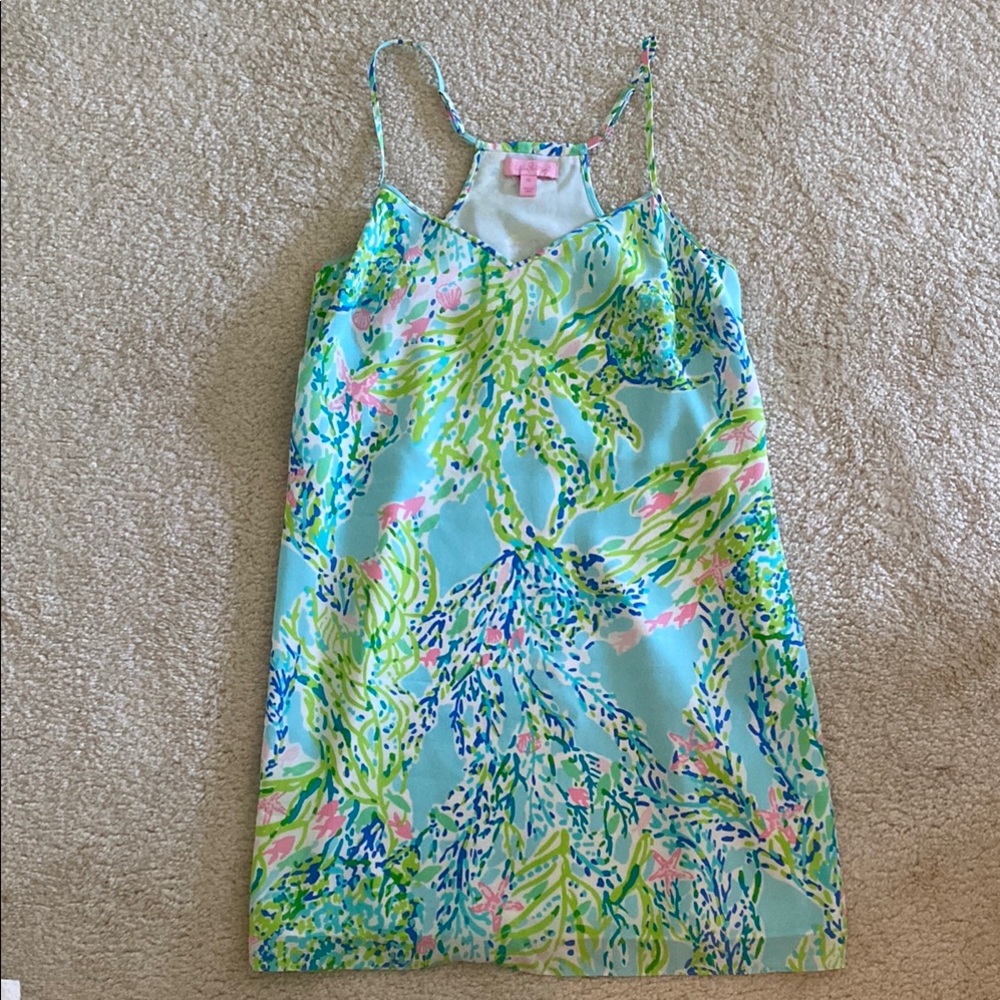 Lilly Pulitzer Blue Sea-themed Dress - SIZE XS